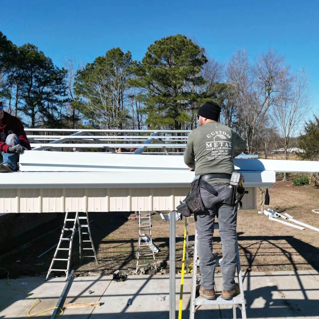 Free Estimate Consultation: Schedule a free consultation for a personalized metal shed design with Custom Metal Buildings LLC.
