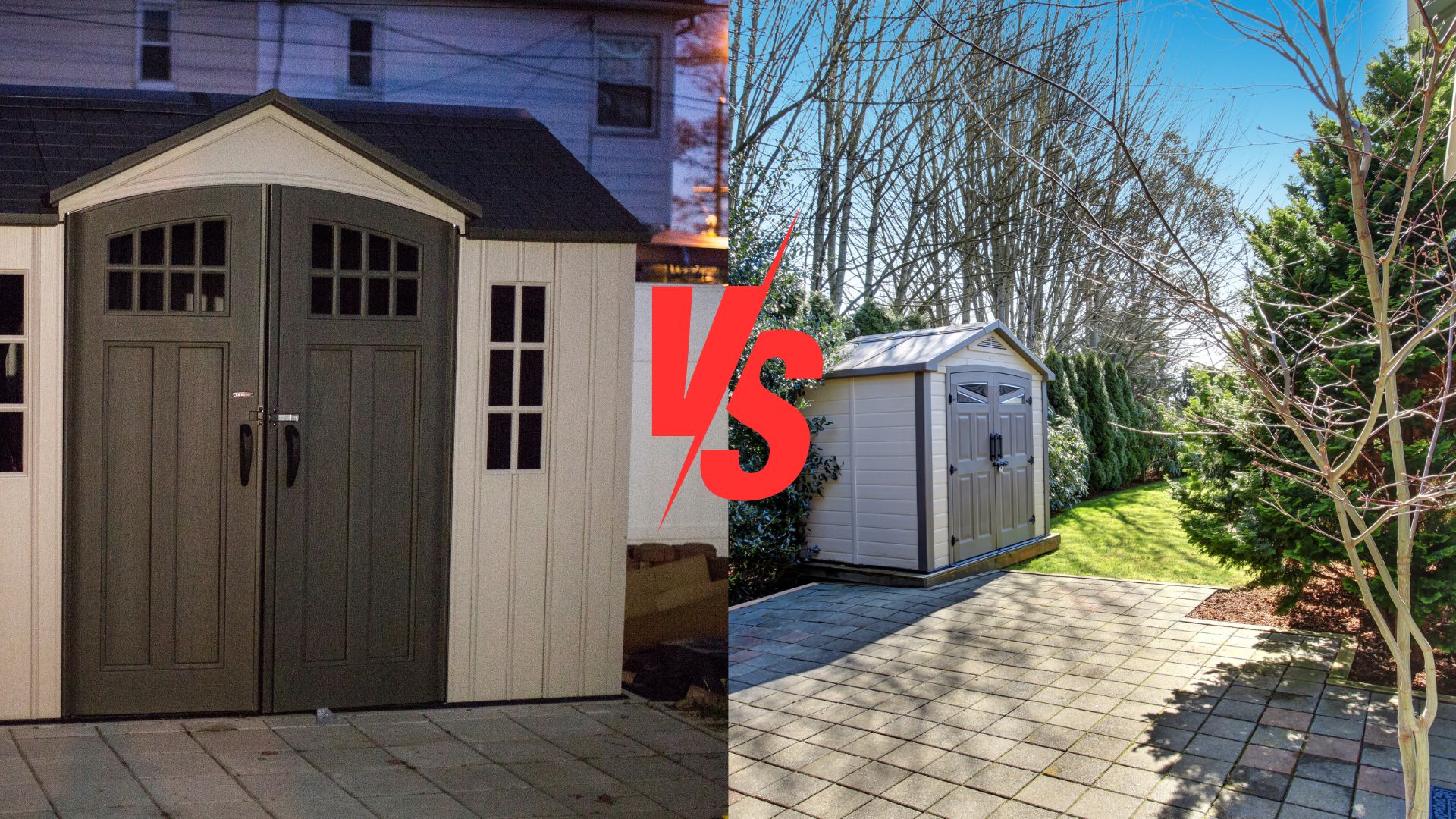 Metal vs Plastic Shed
